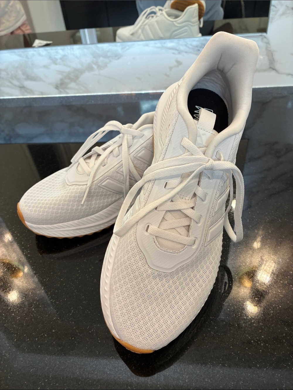adidas Originals White Athletic Running Shoes - Picture 2 of 11